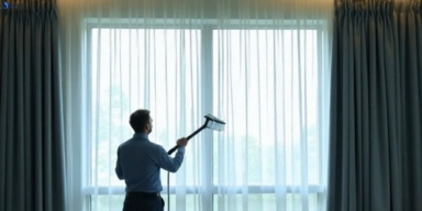 Commercial curtain steam cleaning service stafford hotels offices